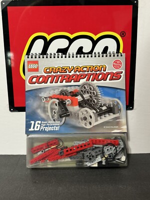 LEGO Crazy Action Contraptions Klutz 16 Project Book 87 Piece Toy New