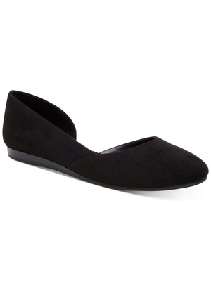 STYLE & COMPANY Womens Black D Orsay Debny Round Toe Wedge Slip On Flats 8 M