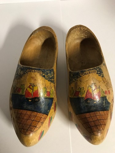Belgium Wooden Clogs Size 12 Vintage