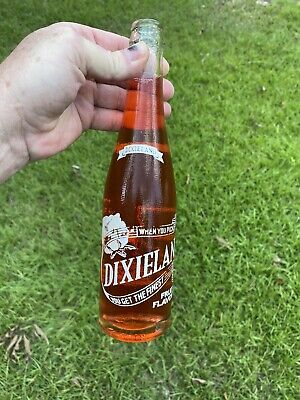 RARE VINTAGE ACL DIXIELAND COTTON IMAGE SODA BOTTLE 8 MISSISSIPPI TOWNS SOUTH MS