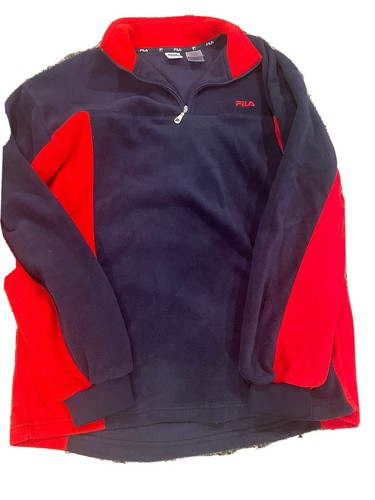 FILA ジップアップジャケット ブルー　Ｌサイズ　Ｌサイズ FILA高身長 ライトリップ×裏フリースジャケット（UVカット