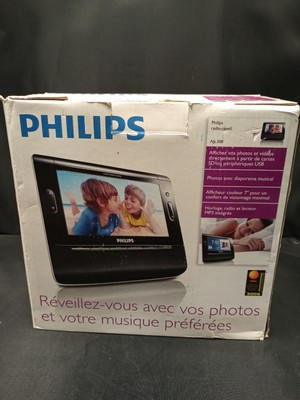 Philips AJL308/37  Digital Picture Photo Frame Clock Radio Alarm NEW IN BOX