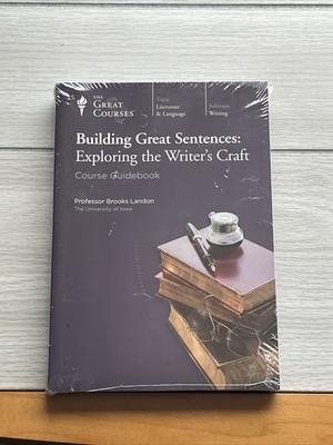 Building Great Sentences - Great Courses Writing DVD 24 Lectures & Book - NEW