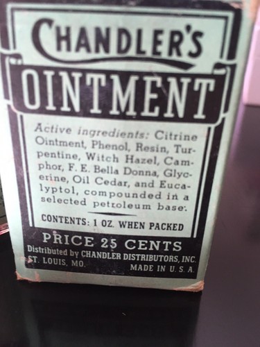 Antique Chandlers Salve Ointment Bottle