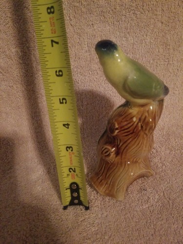 VINTAGE BIRD FIGURINE MADE IN BRAZIL TROPICAL PARROT PARAKEET STATUE