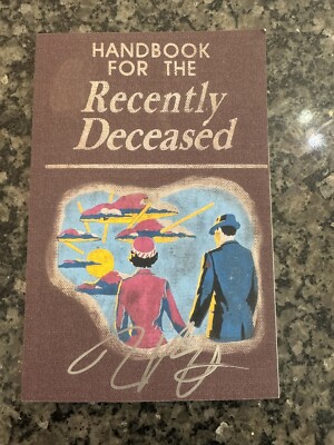 Tim Burton Autographed Beetlejuice Handbook for the Recently Deceased signed obo