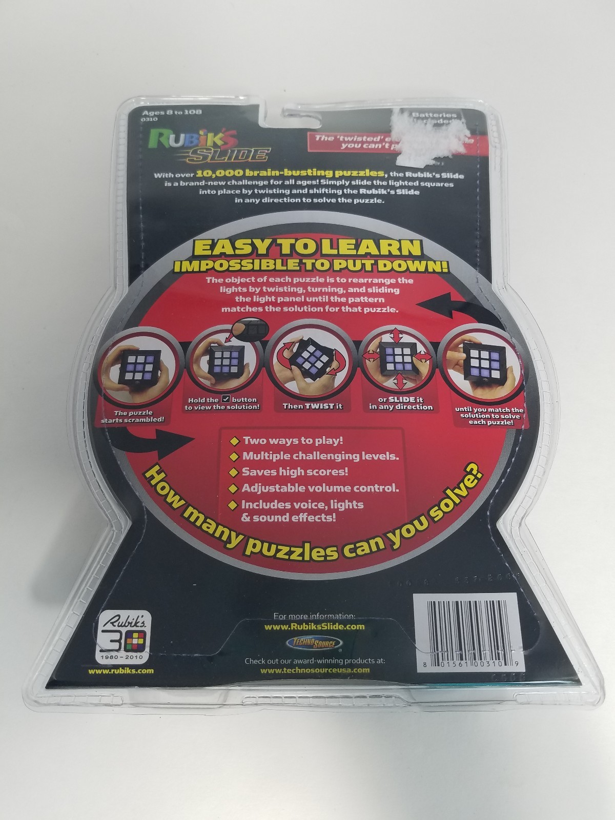 Technosource: Rubik's Slide Electronic Puzzle Game