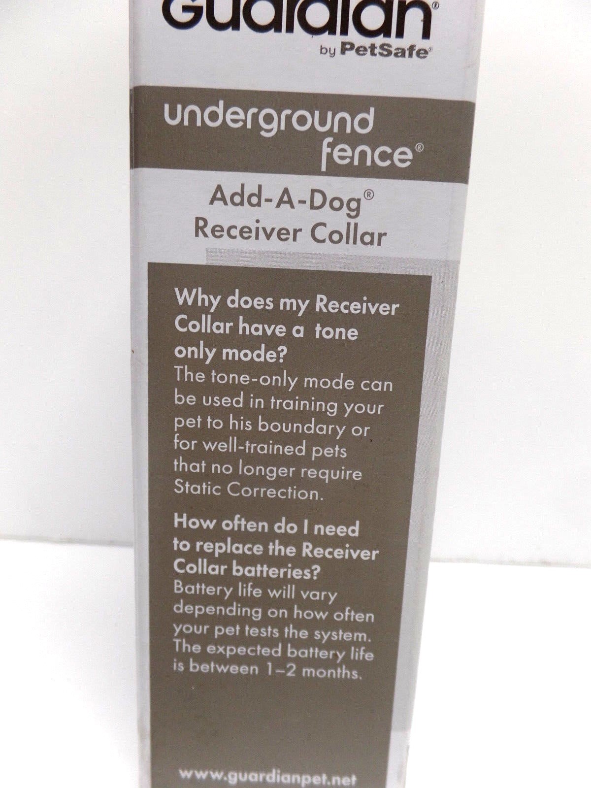 Guardian by PetSafe In-Ground Fence Receiver Collar Works with Guardian Undergro