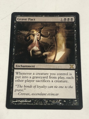 MtG　Grave Pact　英語　コンフェッティFoil Grave Pact (Foil Etched) | Commander Masters - Alternate