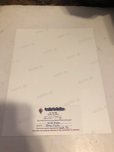 Brian Clark “Wrath” Autograph (Rare)