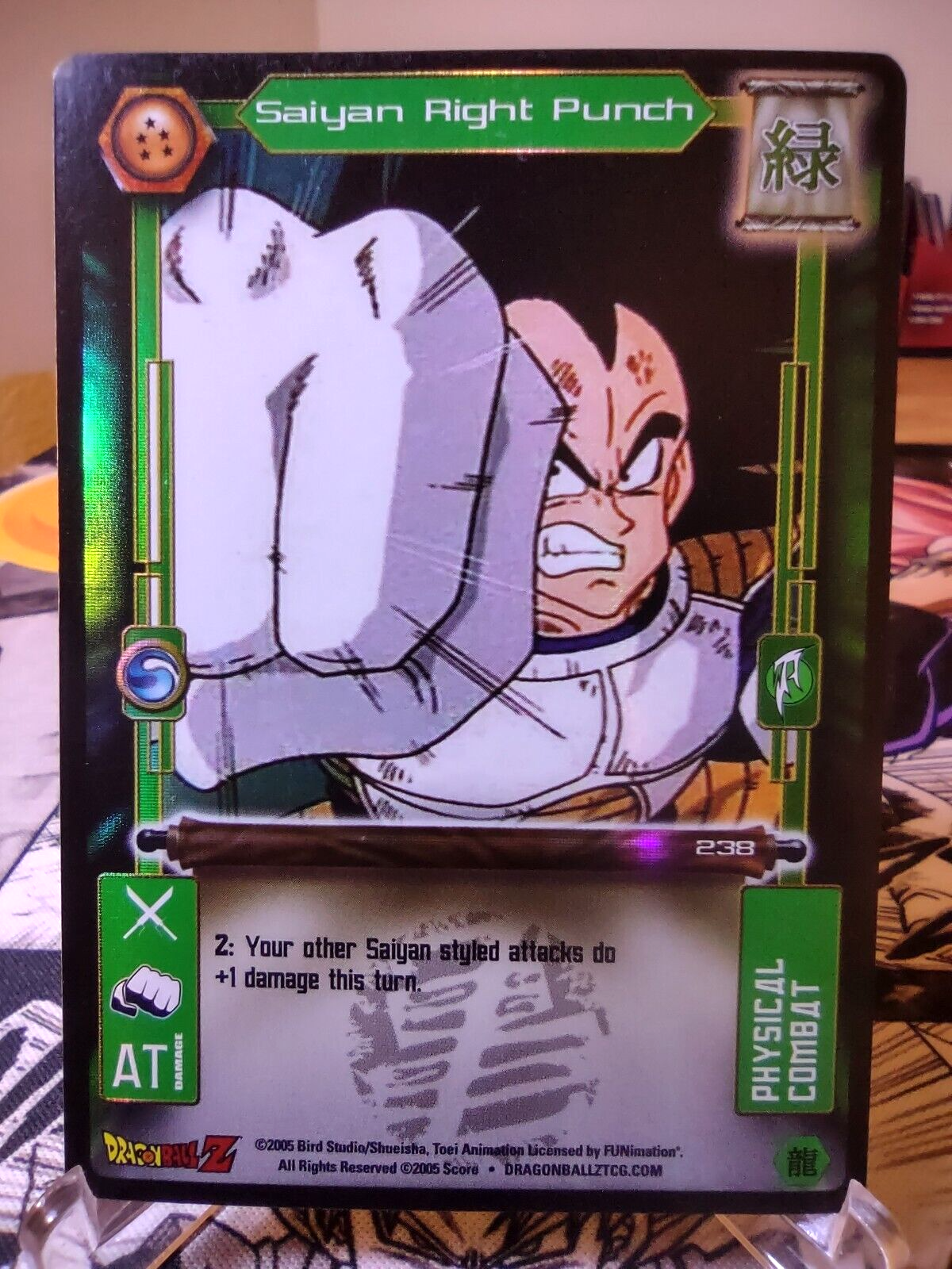 DBZ CCG DRAGON BALL Z SAIYAN RIGHT PUNCH #238 RARE LIMITED
