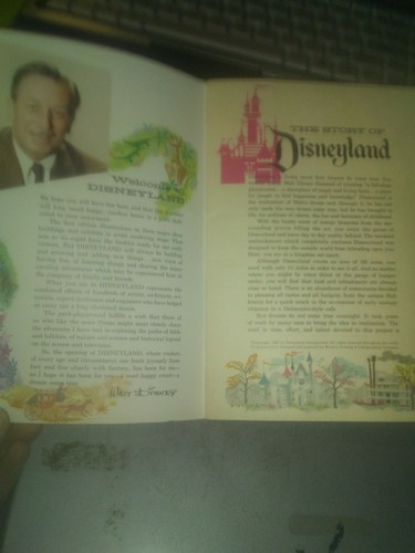 1955 Story of Disneyland Guide Book - Concept Art and Maps - opening year!