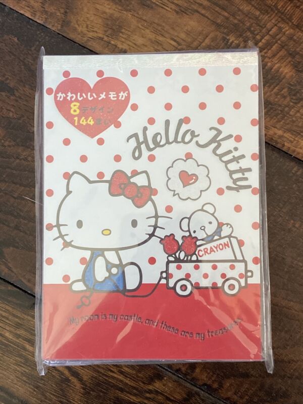 Sanrio Hello Kitty Set of Mixed Notepads 8 Designs 144 Pages 2015 NEW