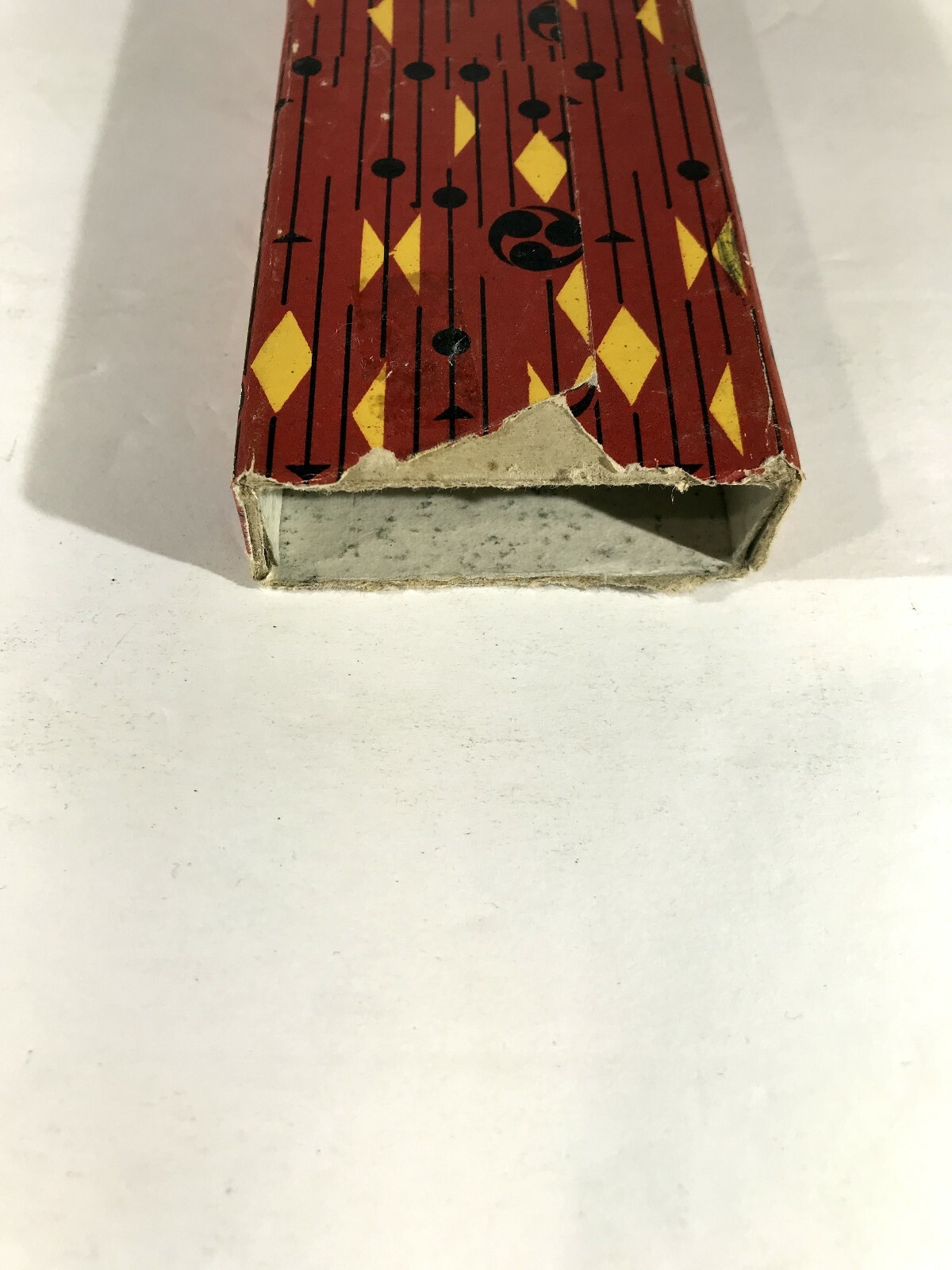 Vintage Small Pocket Abacus w Original Mod Style Box 13 rods, 65 Beads Japan