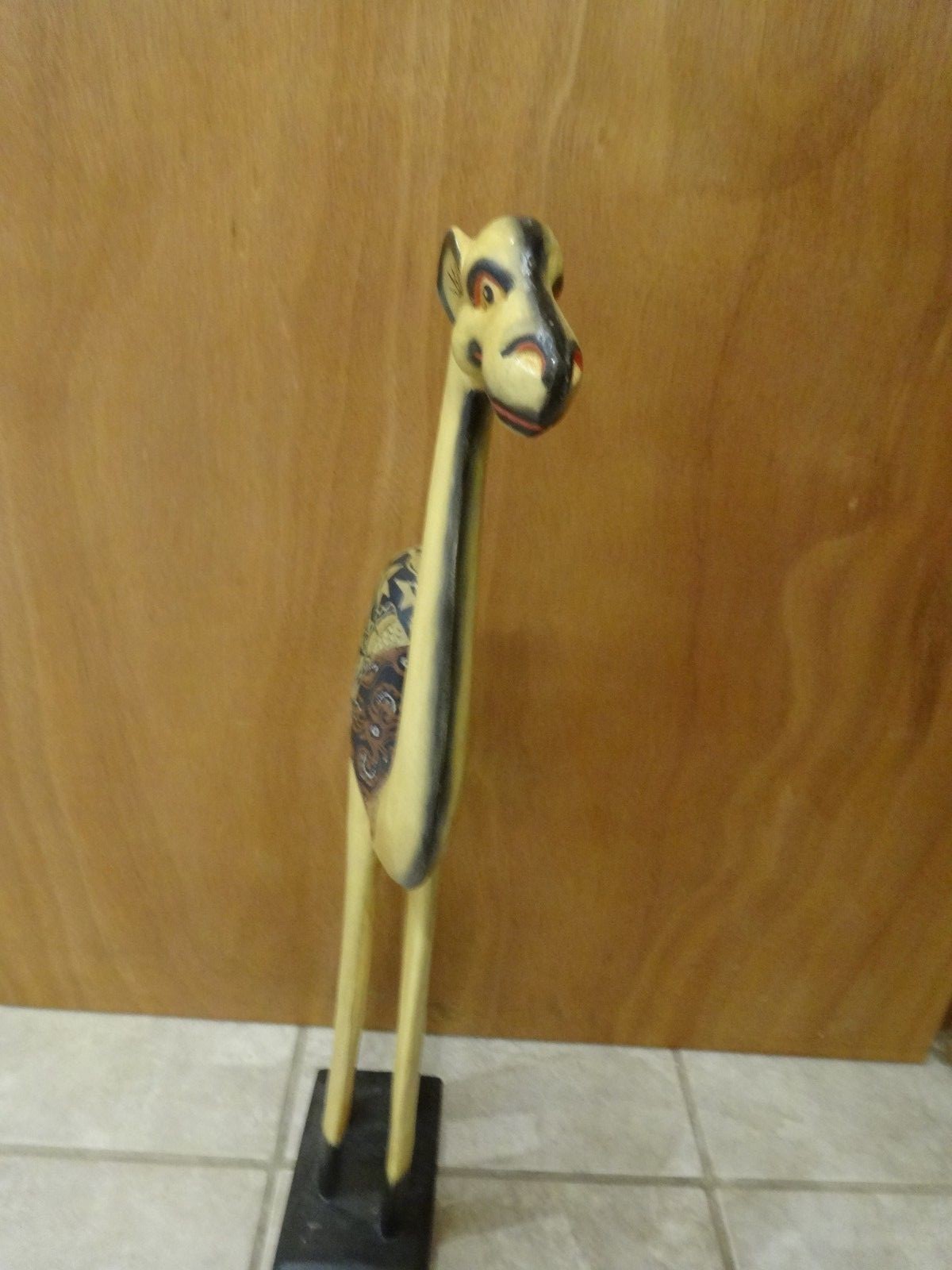 LARGE WOODEN CAMEL FIGURINE 24