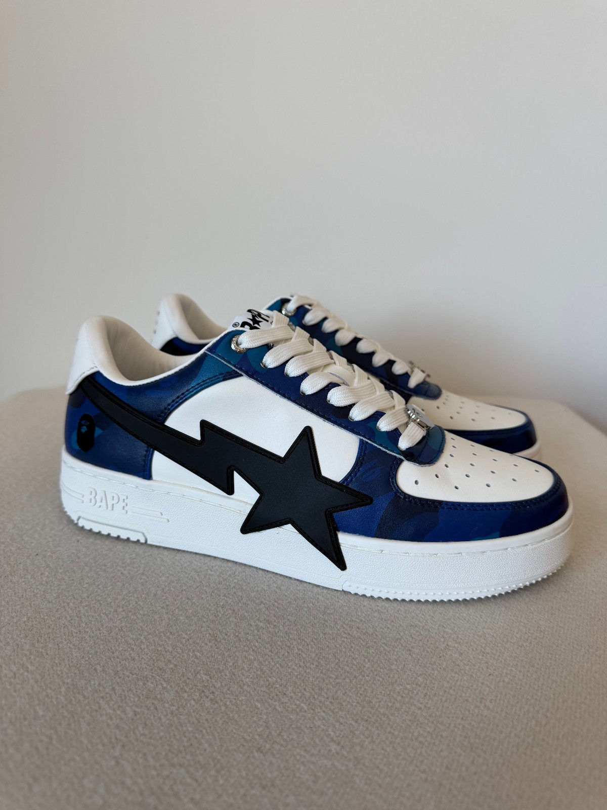 Bape Sta OS #1 Sneakers - Size 9.5 - Blue Camo - NEW | eBay