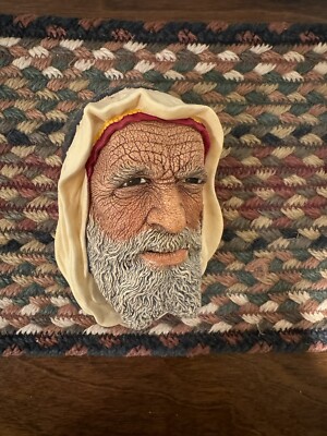 Vintage Bossons Syrian Chalkware Head Congleton England Collectible