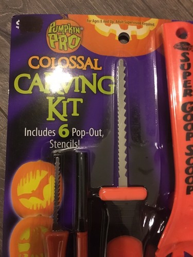 Pumpkin Pro Colossal Carving Kit Pumpkin Carving Includes 6 Pop out Stencils