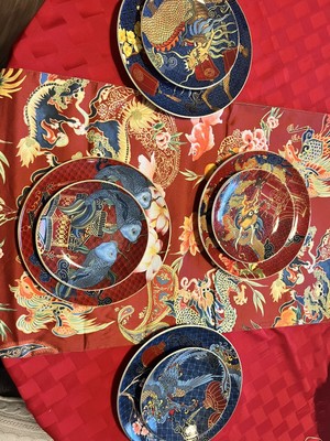 New Williams Sonoma Lunar New Year Salad,Apptz. Set4, New Moon Table Runner-9pc.