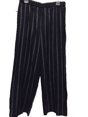 Navy Blue Striped Dress Pants Slacks, Medium, Tag $69.99 Banana Republic  NWT