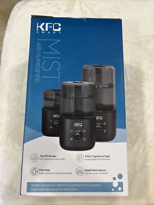 KFC Smart Humidifiers for Bedroom Large Room Home, 4.5L Top Fill Cool Mist