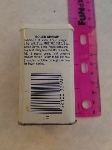 Vintage Metal Spice Tin- Whole Mustard Seed