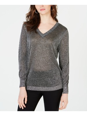 

INC Женский прозрачный топ цвета слоновой кости с длинным рукавом и V-образным вырезом Размер, Цвет слоновой кости