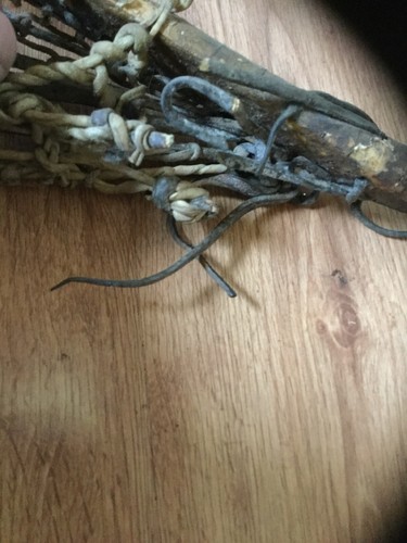 Vintage Antique 43 Inch Long Wooden Lacrosse Stick With Very Thick Grip