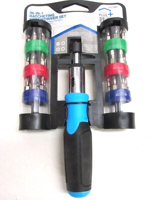 NEW! HOME PLUS 38-in-1 RATCHETING SCREWDRIVER SET, 2437663