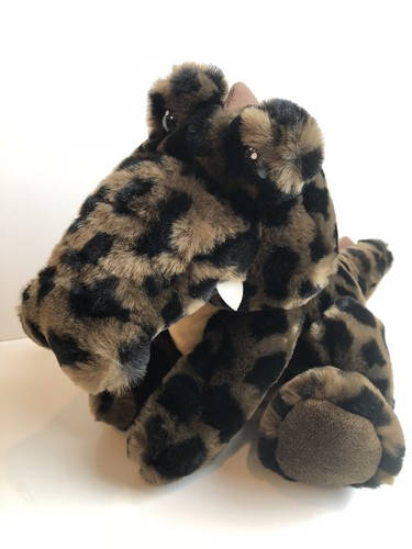 FAO Schwartz Dragon Alligator Leopard Spots Plush Stuffed Animal EUC SOFT