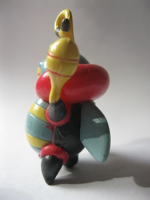 VOLBEAT stamped B. China solid plastic Pokemon about 2 inches tall