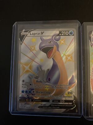 Lapras VMAX SV111/SV122 Shiny Pokemon Card Shining Fates MINT Set With V
