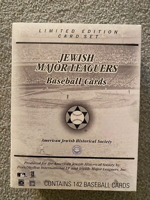 AJHS Jewish Major Leaguers Complete Set of 142 Limited Edition Cards Sealed