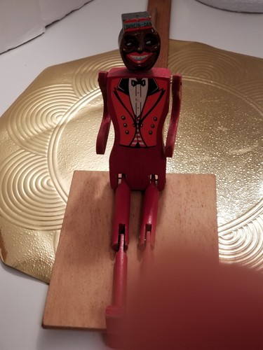 Antique Vintage Dancing Dancin Dan Toy Black Americana Tap Dancer 1938