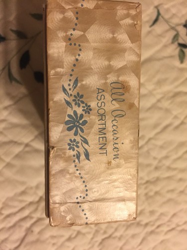 Vintage Cardboard Box Little Pearls All Occasion Assortment