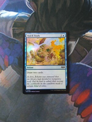 Quick Study - Foil | 7% Off 2+ | Wilds of Eldraine | NM | MTG