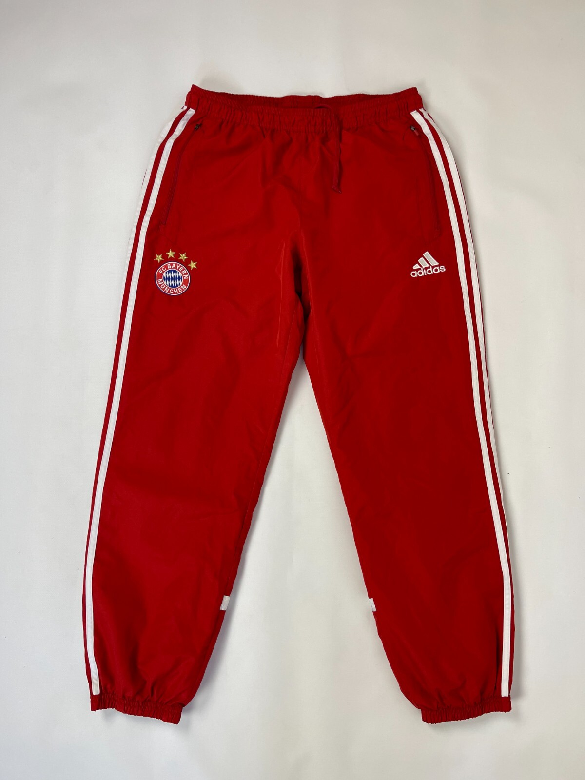 Adidas Bayern Munich 2013 track pants nylon vintage red | eBay