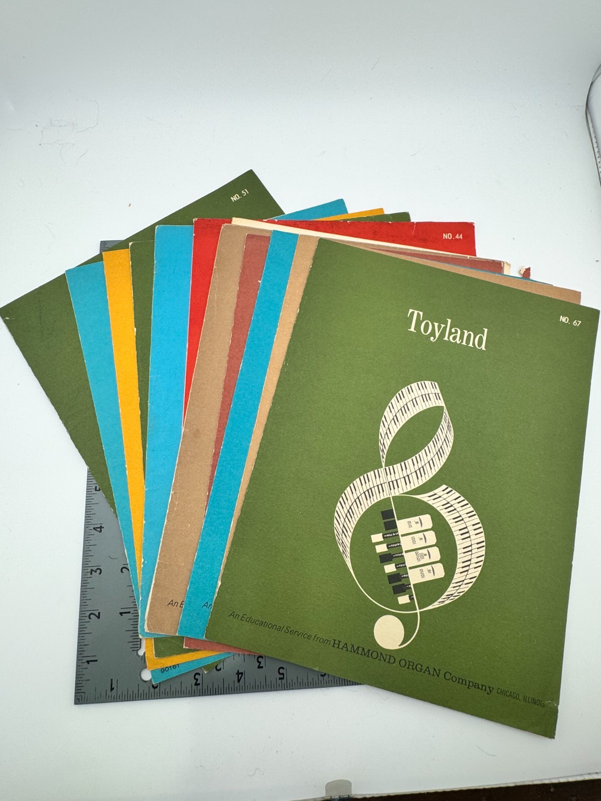 Vintage Hammond Organ Sheet Music Lot 11 Unchained Melody Toyland 1960s