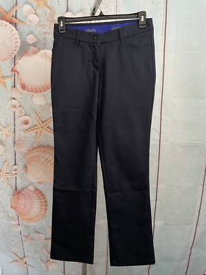 CINTAS COMFORT FLEX WOMEN CARGO WORK PANTS SZ 4 RG #23390-20 BLUE