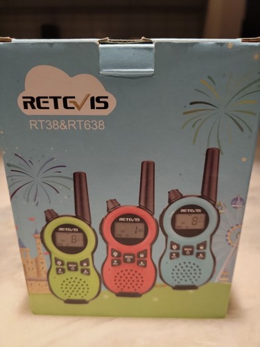 Retevis RT38 Walkie Talkies,Portable Small Long Range Walkie Talkies 3-Pack