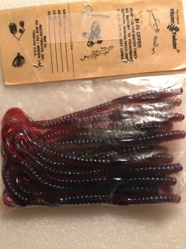 Mister Twister* 6” Curly Tail Worms* Plum*.      20 Pack