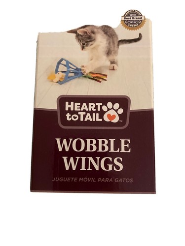 Heart To Tail Musical Cat WOBBLE WINGS Interactive Motion Activated Catnip NEW