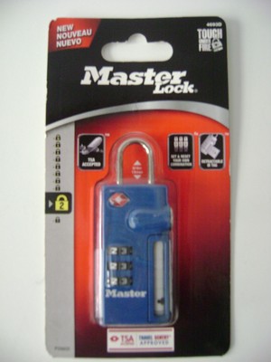 Master Lock 4693D Set Your Own Combination TSA-Accepted Luggage Lock w/ ID Tag.