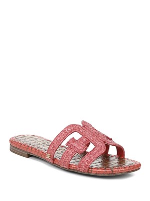 

SAM EDELMAN Женские шлепанцы ярко-красного цвета с логотипом Beckie с круглым носком, Красный, G3795S2