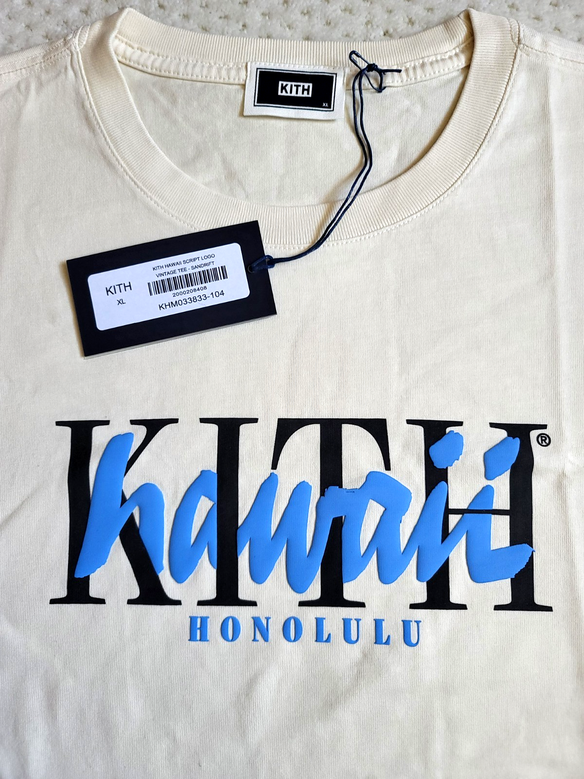 KITH ハワイ限定　VINTAGE TEE L ホワイト KITH ハワイ限定 VINTAGE TEE L ホワイト KITH Hawaii Logo Tee
