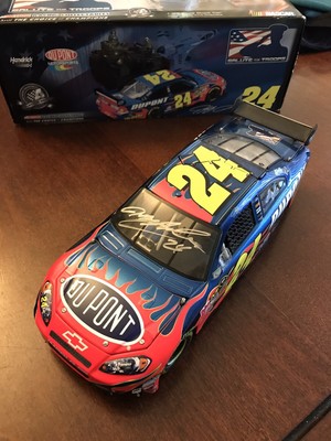 jeff gordon autographed diecast