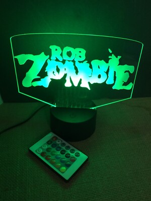 Rob Zombie LED Acrylic Neon Light Music Sign Bar  Rgb Night Light
