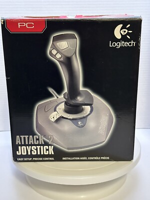 Logitech WingMan Attack 2 PC Joystick w Original Box Classic Gaming Gear