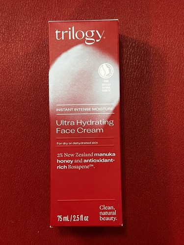 Trilogy Ultra Hydrating Face Cream 2.5 fl oz 75 ml Exp 12/2025