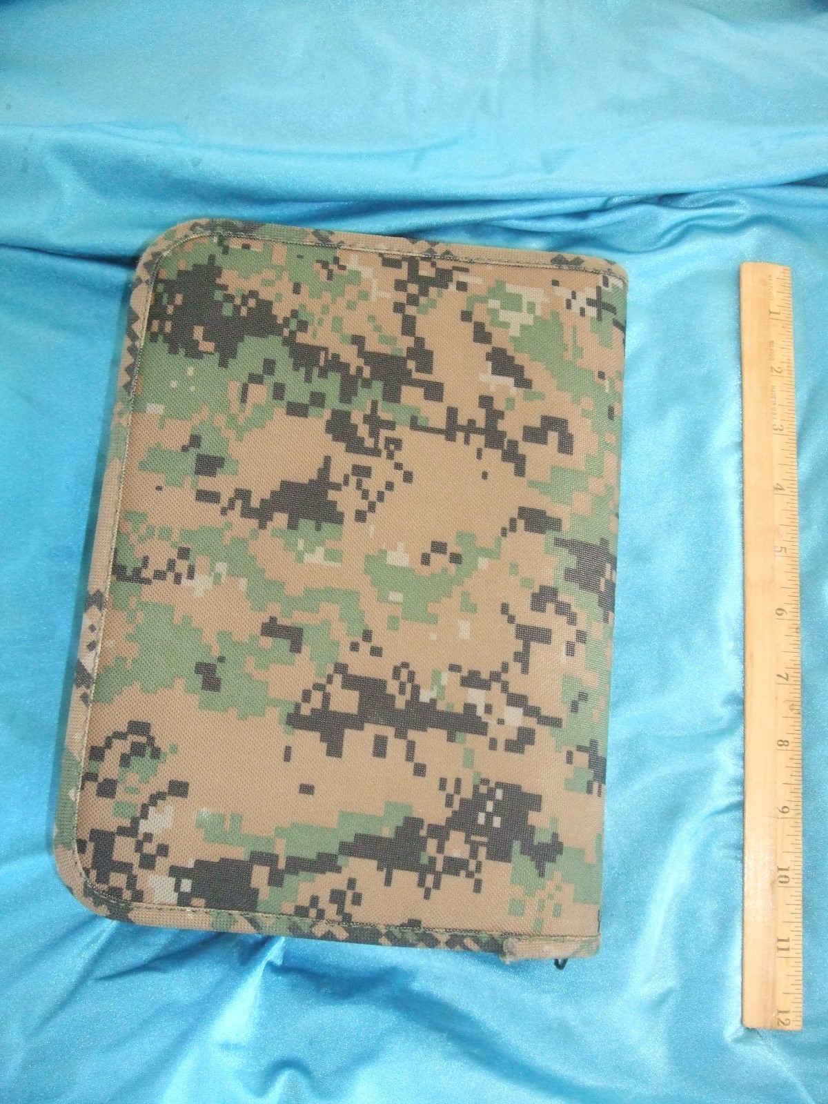 USMC NAVY ARMY USAF BUSINESS / MEETING 3 RING FOLDER-ZIPPERED-COIN HOLDER